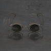 Rigards x ZIGGY CHEN RG1943ZC Titanium Magnetic Clip-On Sunglasses. RG-RG1943ZC-GDJTTMQTJB. Antique gold & titanium frame. Titanium frame with transparent lenses and bronze gradient lenses.